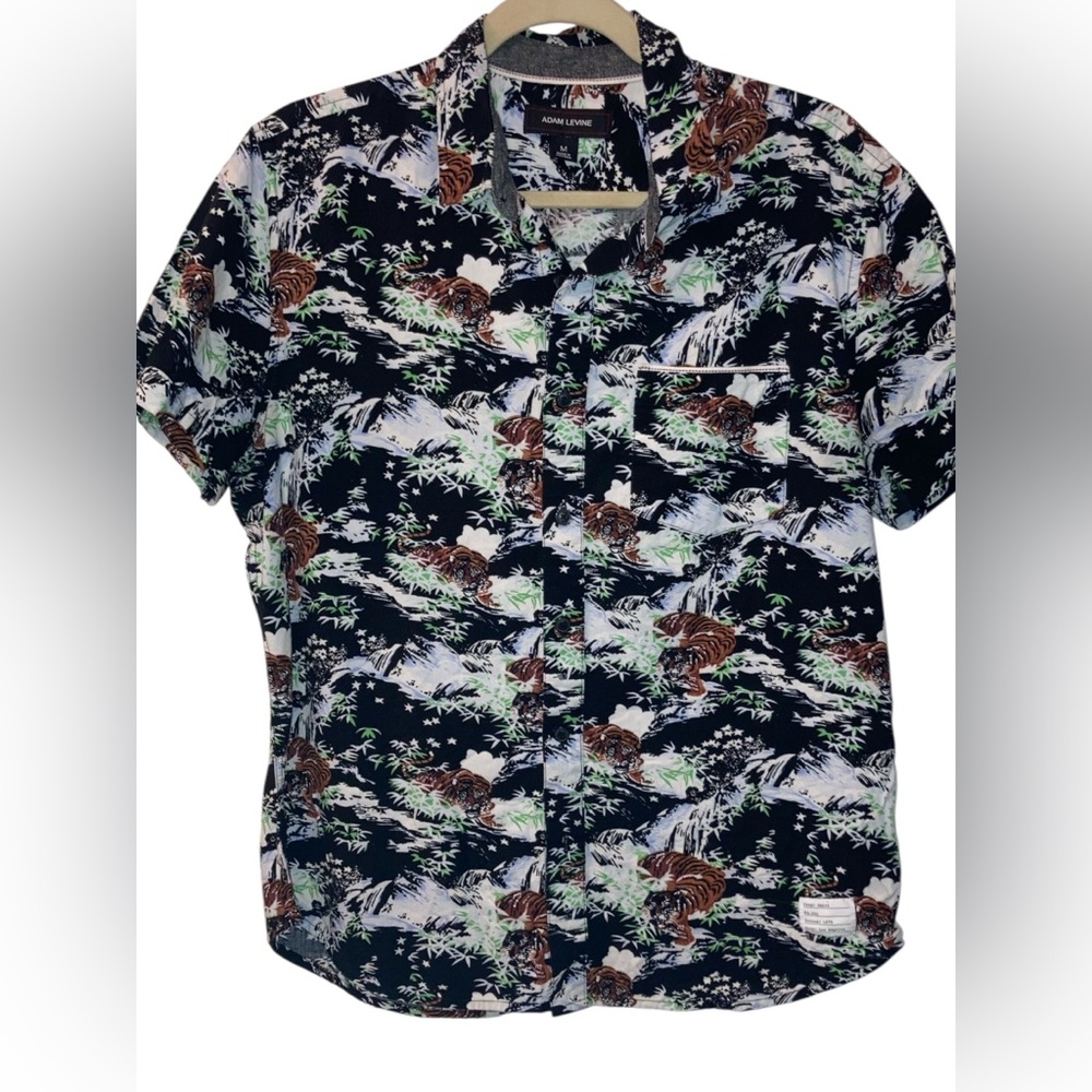 Adam Levine medium tiger themed shirt